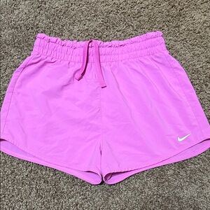 Nike Girl's Vibrant Pink Athletic Shorts